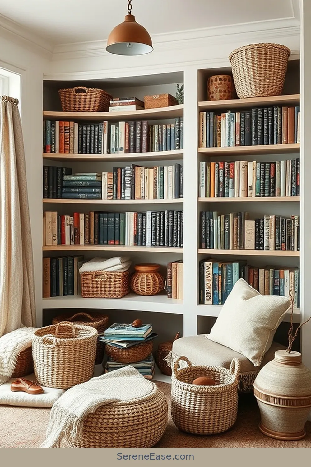 21 Ways to Achieve Monochromatic Rustic Style in Your Library 15 Mix and Match Textures for 21 Ways to Achieve Monochromatic Rustic Style in Your Library