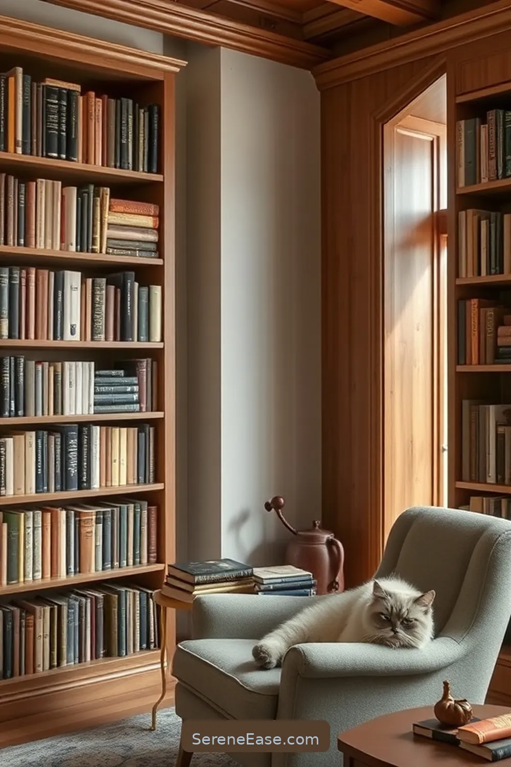 21 Ways to Achieve Monochromatic Rustic Style in Your Library 17 Select a Unified Color for Books for 21 Ways to Achieve Monochromatic Rustic Style in Your Library