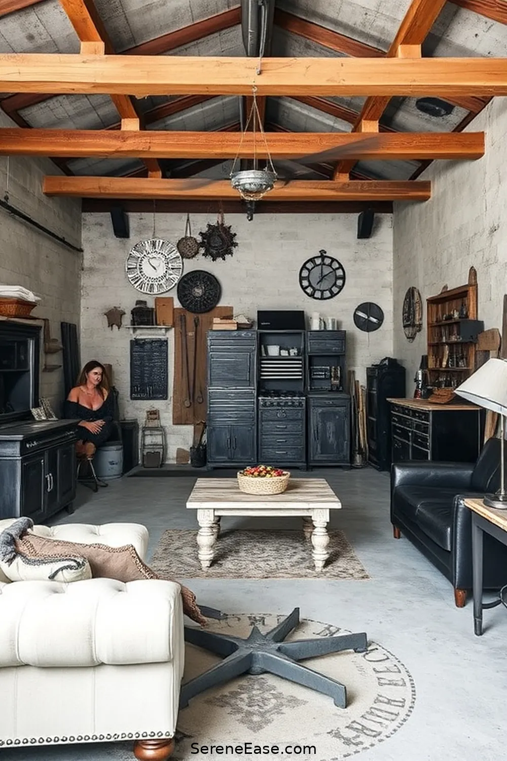 21 Ways to Achieve a Black and White Rustic Garage Style 13 Use Reclaimed Materials for 21 Ways to Achieve a Black and White Rustic Garage Style