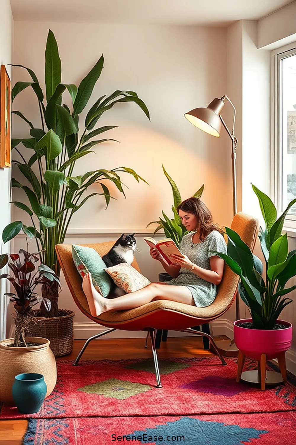 21 Ways to Achieve a Bold and Bright Mid-Century Modern Home Office Style 21 Create a Cozy Reading Nook for 21 Ways to Achieve a Bold and Bright Mid-Century Modern Home Office Style