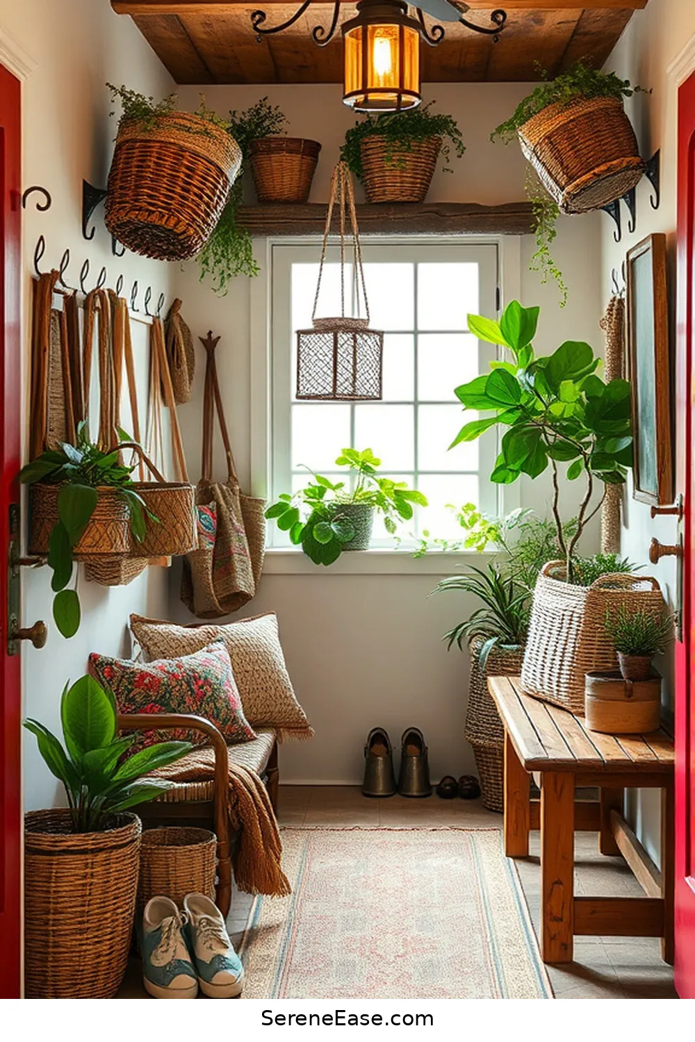 21 Ways to Achieve a Bold and Bright Rustic Style Entryway 21 Create a Functional Entryway Organization for 21 Ways to Achieve a Bold and Bright Rustic Style Entryway