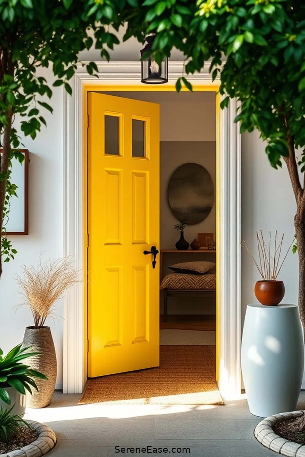 21 Ways to Add Bold Bright Touches to Scandinavian Entryway Style 12 Add a Brightly Painted Door for 21 Ways to Add Bold Bright Touches to Scandinavian Entryway Style