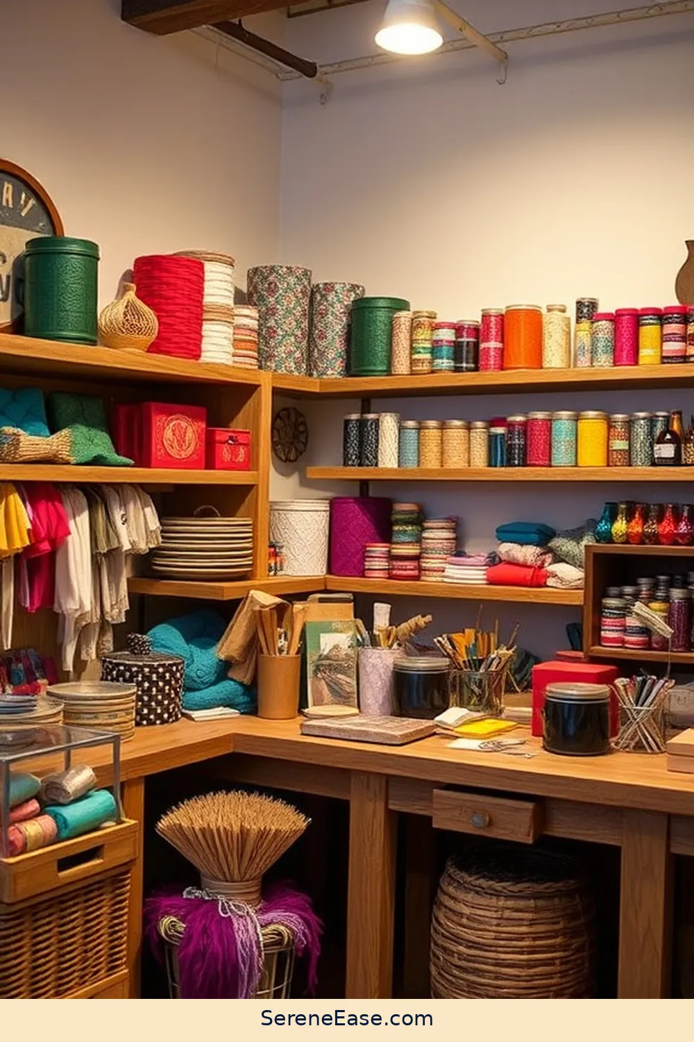 21 Ways to Add Jewel Tones to Rustic Garage Style 22 Create a Jewel-Toned Crafting Area for 21 Ways to Add Jewel Tones to Rustic Garage Style