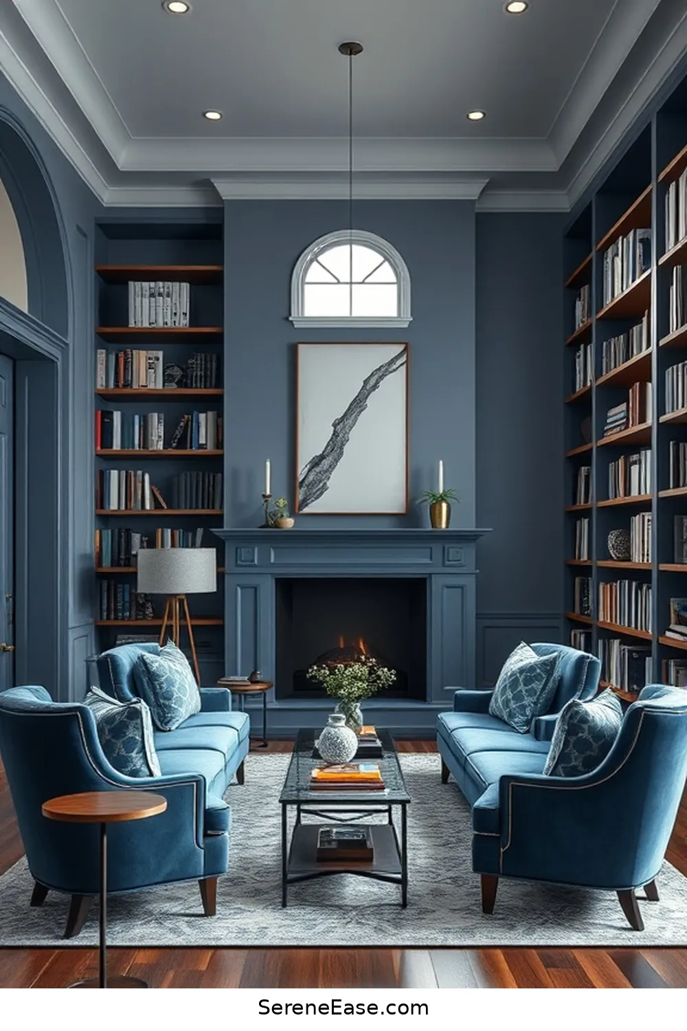 Choose a Color Palette for 21 Ways to Create a Monochromatic Library in Modern Farmhouse Style
