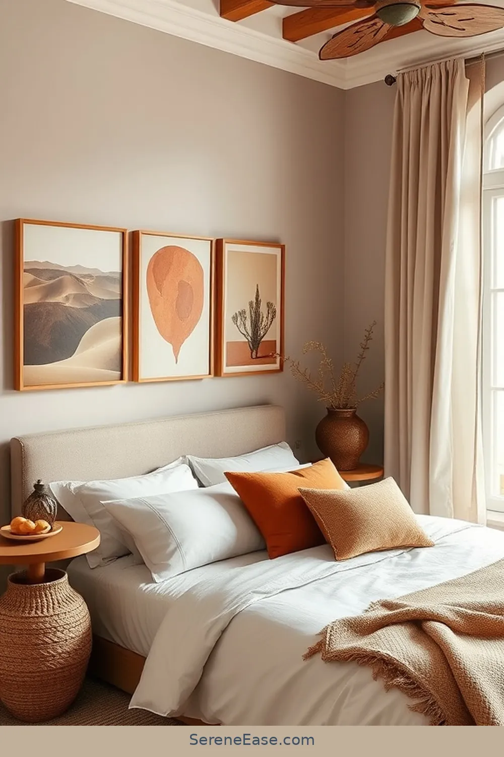 21 Ways to Incorporate Earth Tones in Coastal Style Bedrooms 6 Select Earthy Artwork for 21 Ways to Incorporate Earth Tones in Coastal Style Bedrooms