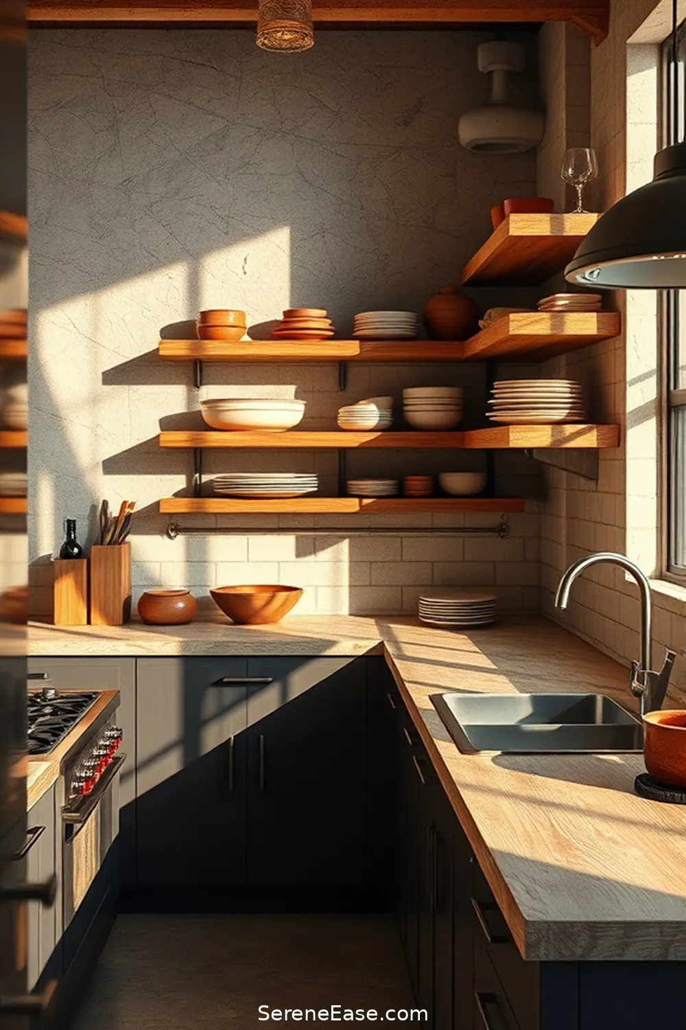 Accessorize With Ceramic Dishware for 21 Ways to Incorporate Earth Tones in Industrial Style Kitchens