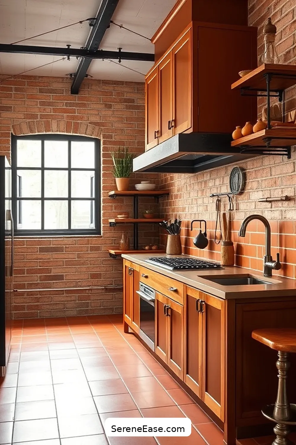 Choose a Warm Earth Tone Palette for 21 Ways to Incorporate Earth Tones in Industrial Style Kitchens
