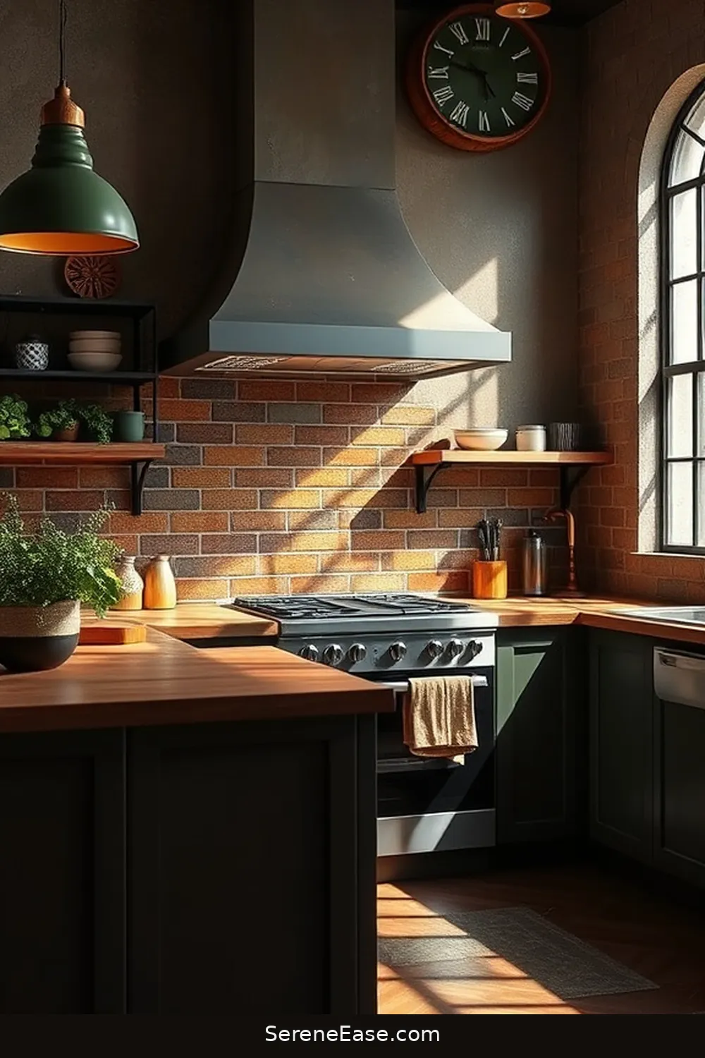 Use Earthy Color Backsplashes for 21 Ways to Incorporate Earth Tones in Industrial Style Kitchens
