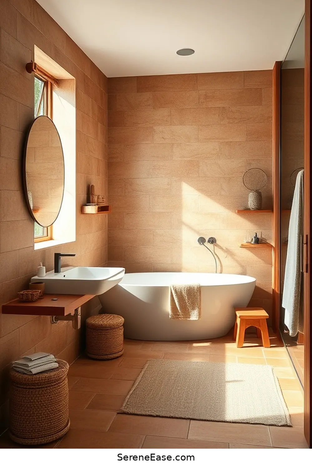 21 Ways to Incorporate Earth Tones in Scandinavian Style Bathrooms 2 Choose a Warm Earthy Palette for 21 Ways to Incorporate Earth Tones in Scandinavian Style Bathrooms