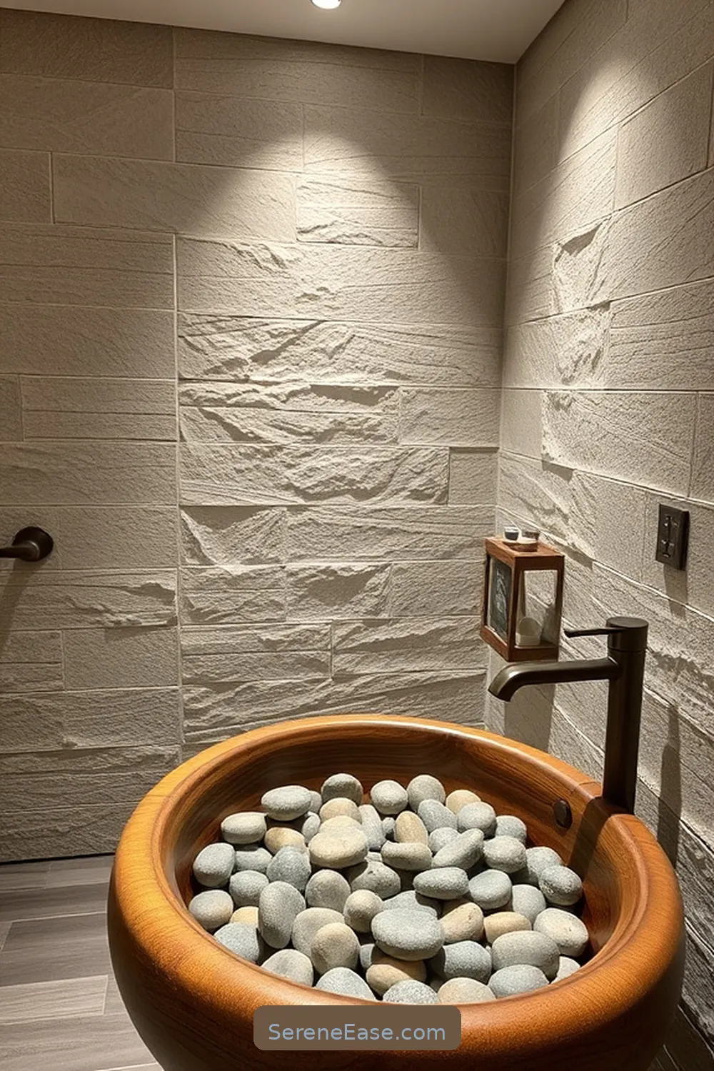 21 Ways to Incorporate Earth Tones in Scandinavian Style Bathrooms 4 Incorporate Stone Elements for 21 Ways to Incorporate Earth Tones in Scandinavian Style Bathrooms