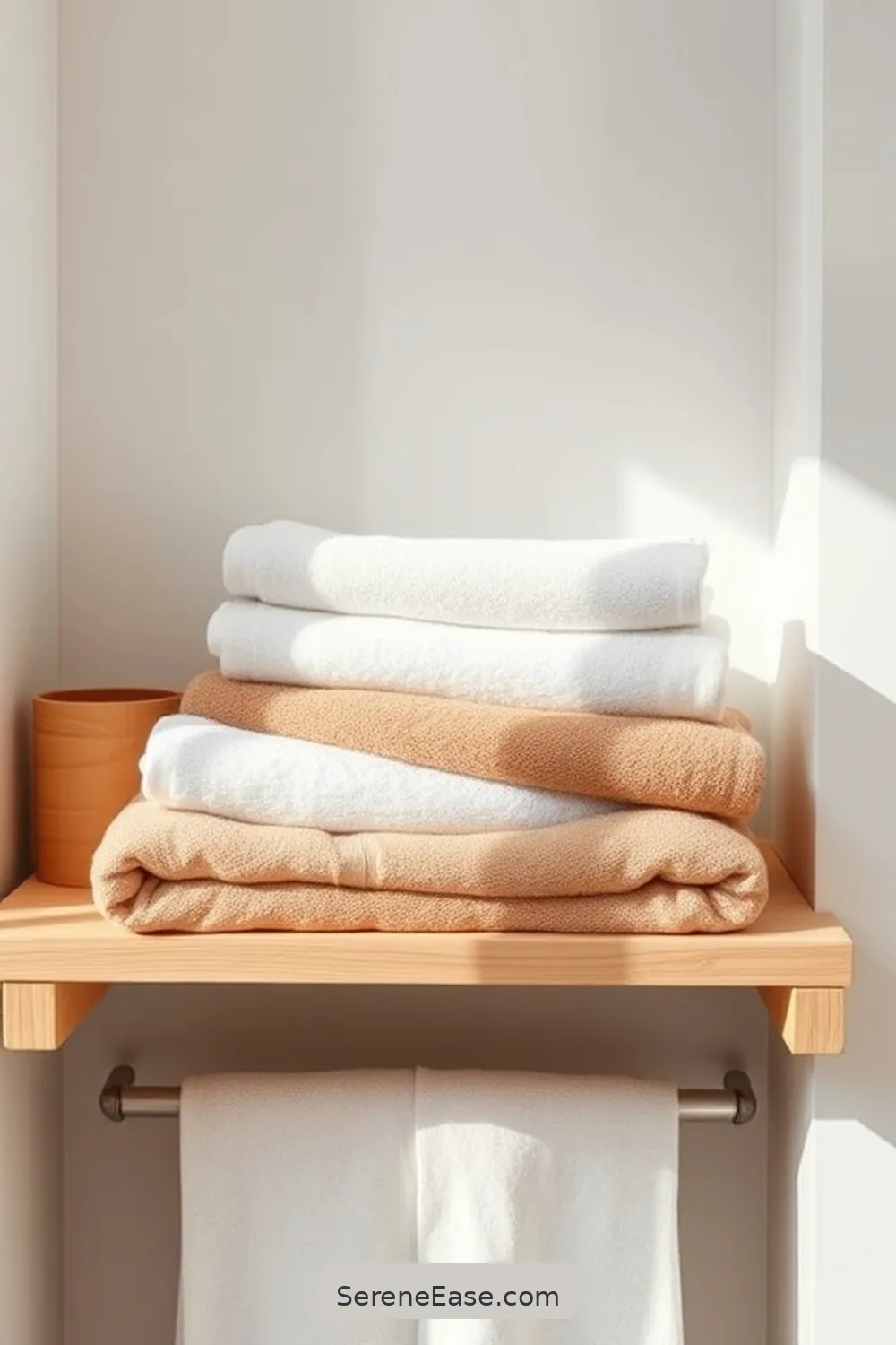 21 Ways to Incorporate Earth Tones in Scandinavian Style Bathrooms 8 Select Organic Cotton Towels for 21 Ways to Incorporate Earth Tones in Scandinavian Style Bathrooms