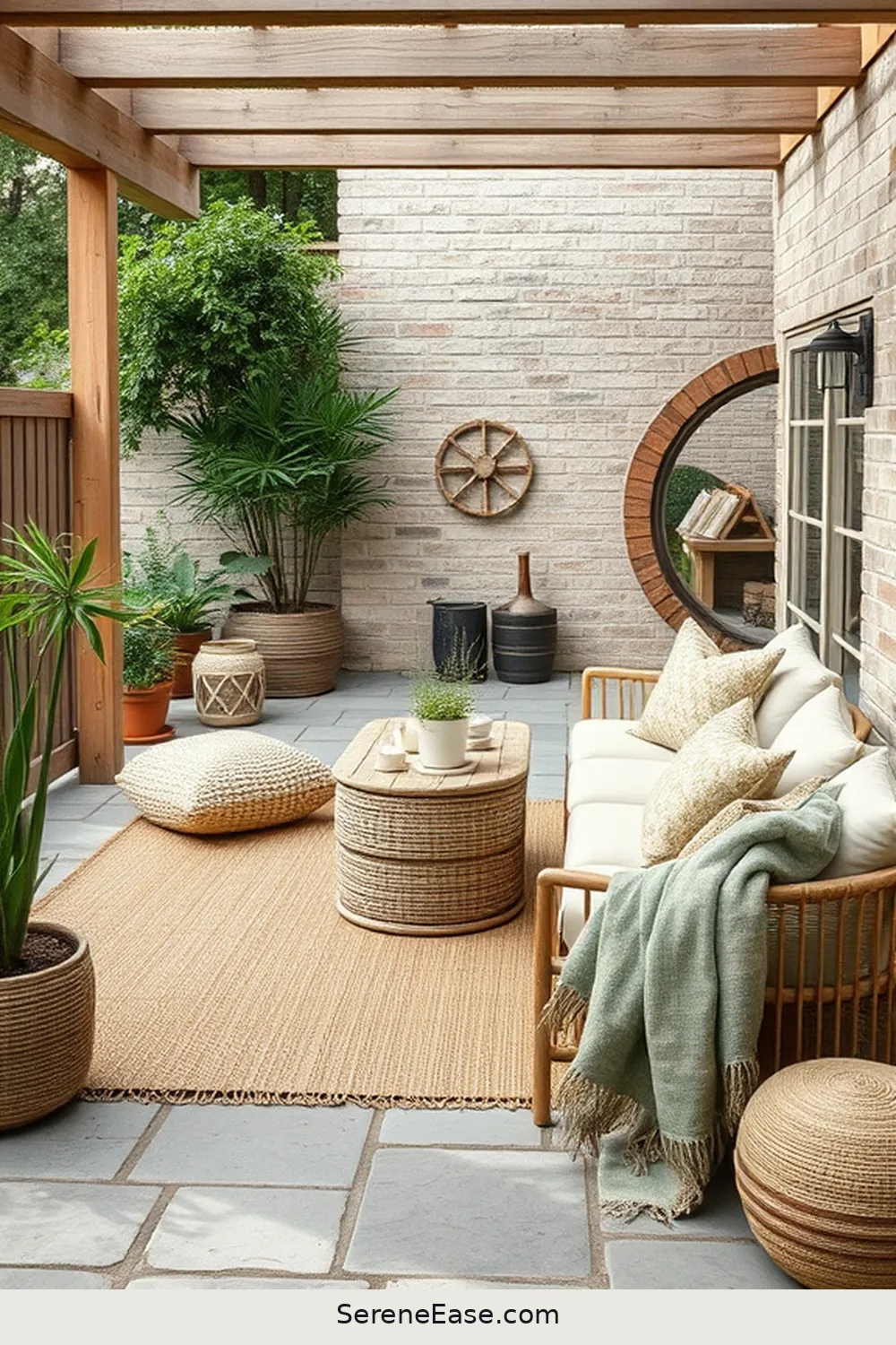 21 Ways to Incorporate Earth Tones in Scandinavian Style Outdoor Patios 5 Add Earthy Textiles for 21 Ways to Incorporate Earth Tones in Scandinavian Style Outdoor Patios