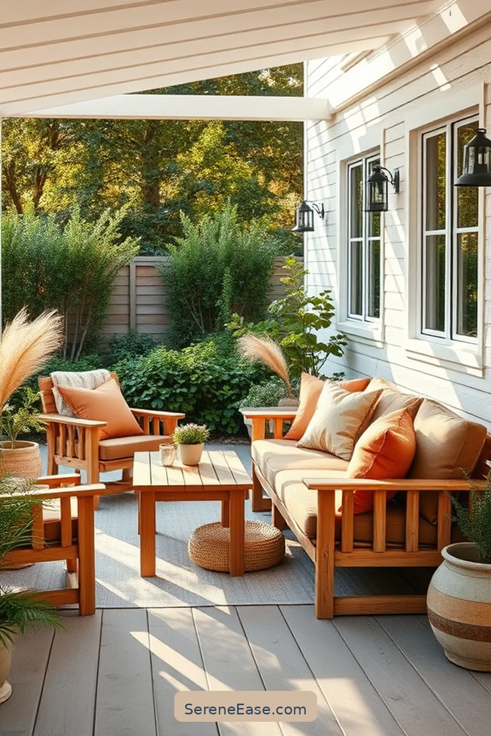 21 Ways to Incorporate Earth Tones in Scandinavian Style Outdoor Patios 16 Choose Outdoor Cushions in Warm Hues for 21 Ways to Incorporate Earth Tones in Scandinavian Style Outdoor Patios