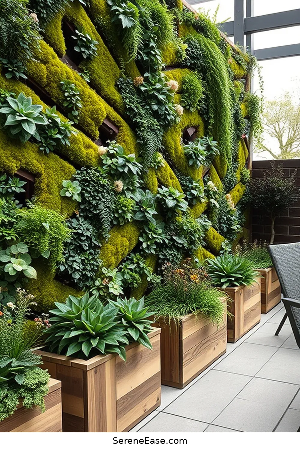 21 Ways to Incorporate Earth Tones in Scandinavian Style Outdoor Patios 17 Create a Living Wall for 21 Ways to Incorporate Earth Tones in Scandinavian Style Outdoor Patios