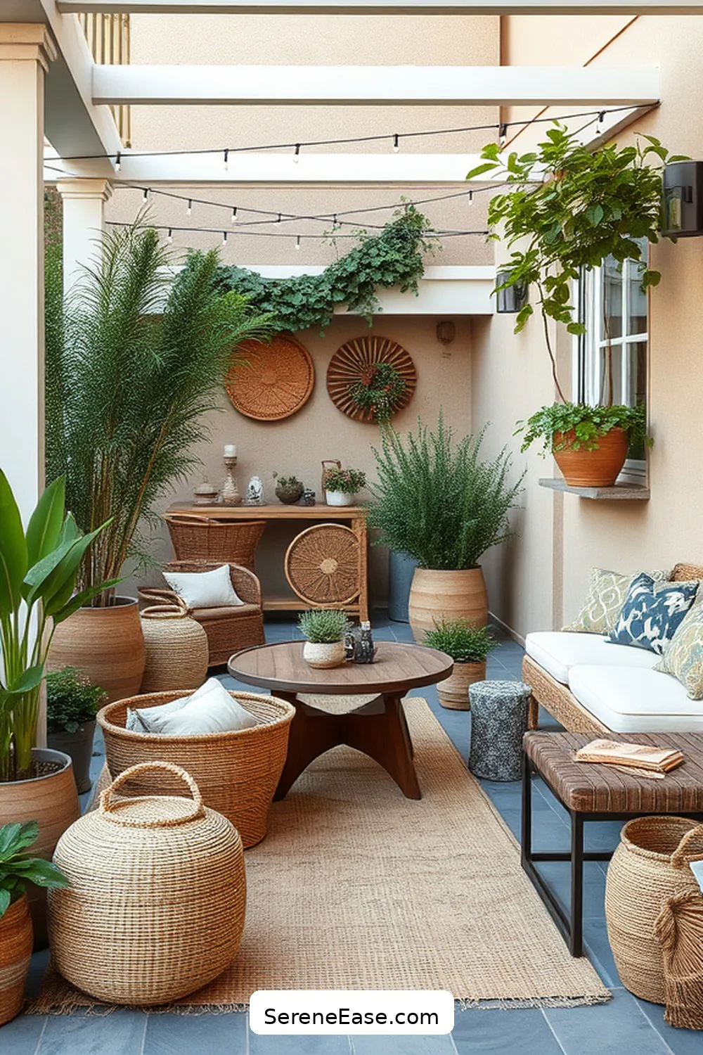 21 Ways to Incorporate Earth Tones in Scandinavian Style Outdoor Patios 10 Include Woven Baskets for 21 Ways to Incorporate Earth Tones in Scandinavian Style Outdoor Patios