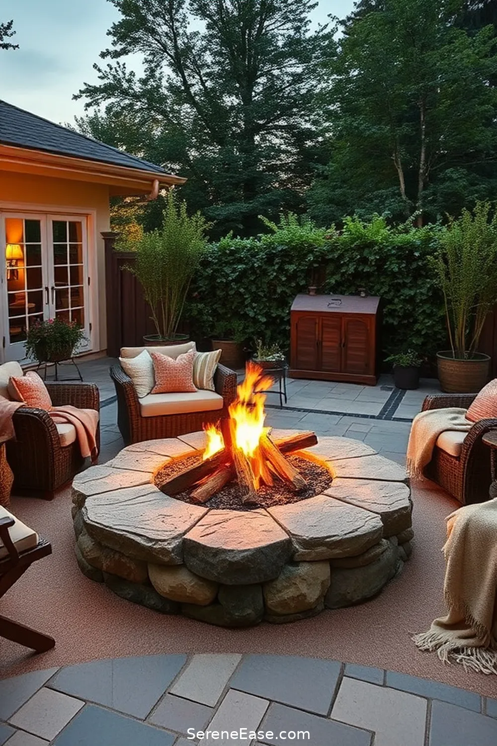 21 Ways to Incorporate Earth Tones in Scandinavian Style Outdoor Patios 9 Introduce a Fire Pit for 21 Ways to Incorporate Earth Tones in Scandinavian Style Outdoor Patios