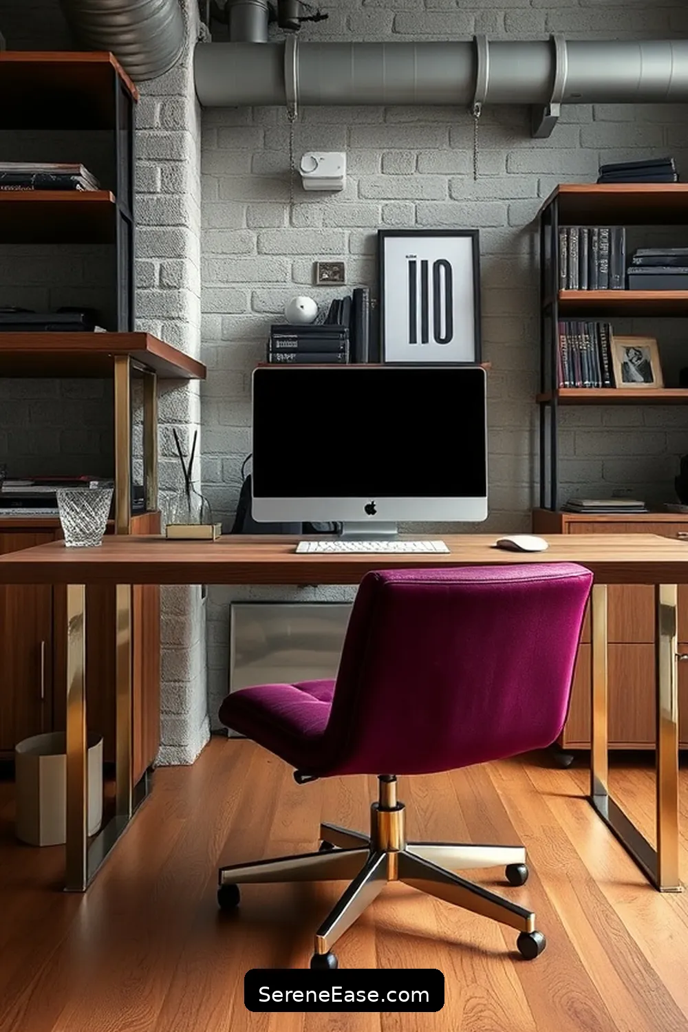 21 Ways to Incorporate Jewel Tones Into Your Industrial Style Home Office 4 Incorporate Amethyst-Colored Upholstery for 21 Ways to Incorporate Jewel Tones Into Your Industrial Style Home Office