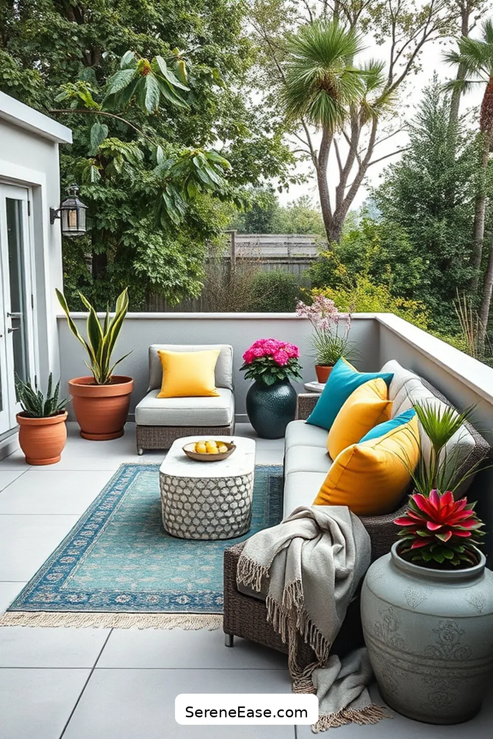 21 Ways to Incorporate Jewel Tones in Minimalist Outdoor Patio Style 22 Add Jewel-Toned Accessories for 21 Ways to Incorporate Jewel Tones in Minimalist Outdoor Patio Style