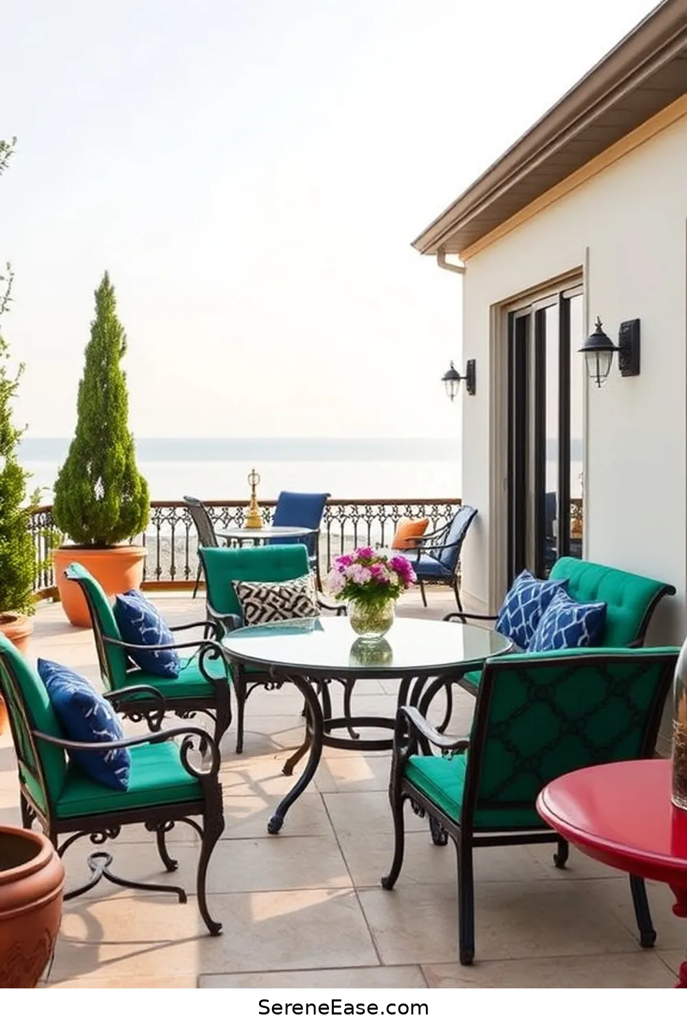 21 Ways to Incorporate Jewel Tones in Minimalist Outdoor Patio Style 2 Choose Jewel-Toned Furniture for 21 Ways to Incorporate Jewel Tones in Minimalist Outdoor Patio Style