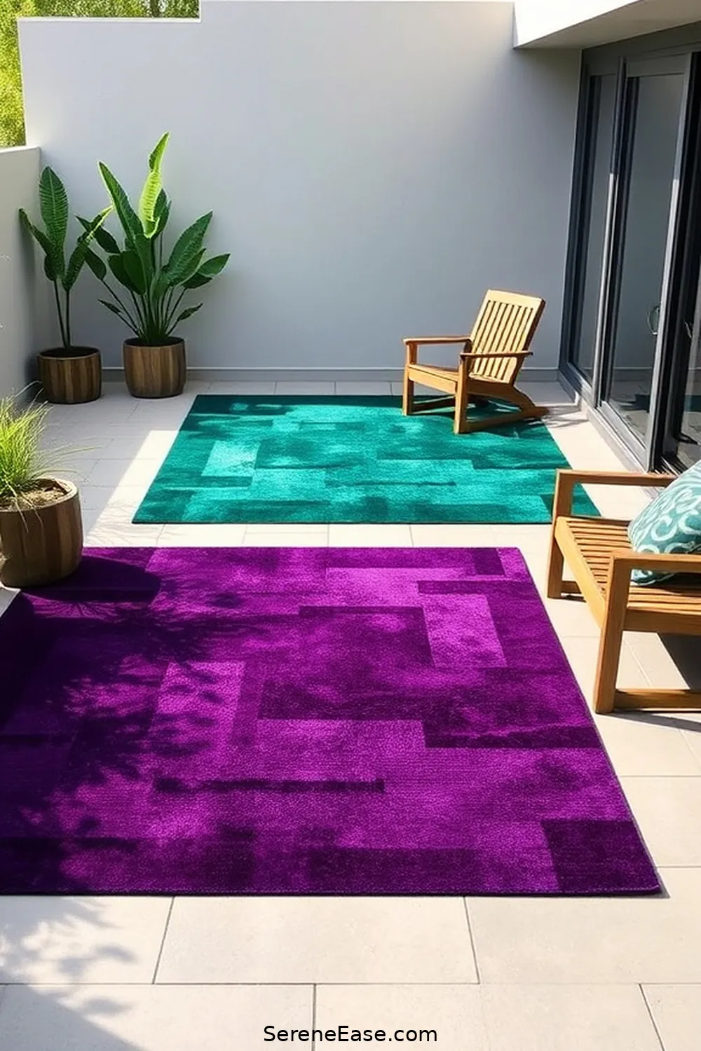 21 Ways to Incorporate Jewel Tones in Minimalist Outdoor Patio Style 4 Incorporate Jewel-Toned Rugs for 21 Ways to Incorporate Jewel Tones in Minimalist Outdoor Patio Style
