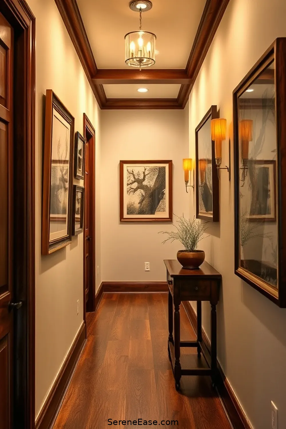 21 Ways to Incorporate Jewel Tones in Rustic Hallway Style 20 Incorporate Colored Picture Frames for 21 Ways to Incorporate Jewel Tones in Rustic Hallway Style