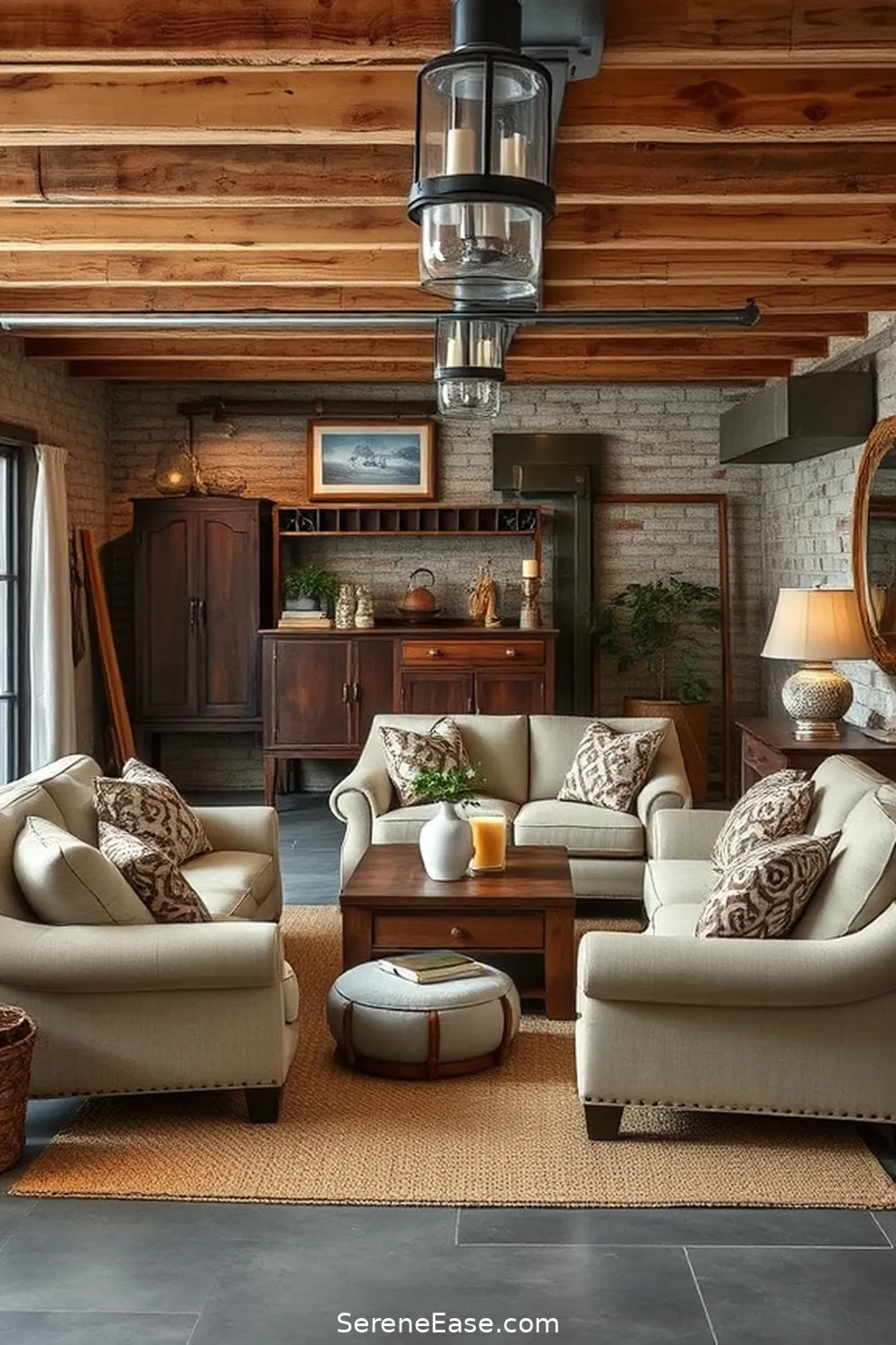 21 Ways to Incorporate Neutral Tones in Rustic Garage Style 15 Incorporate Neutral Upholstery in Seating Areas for 21 Ways to Incorporate Neutral Tones in Rustic Garage Style