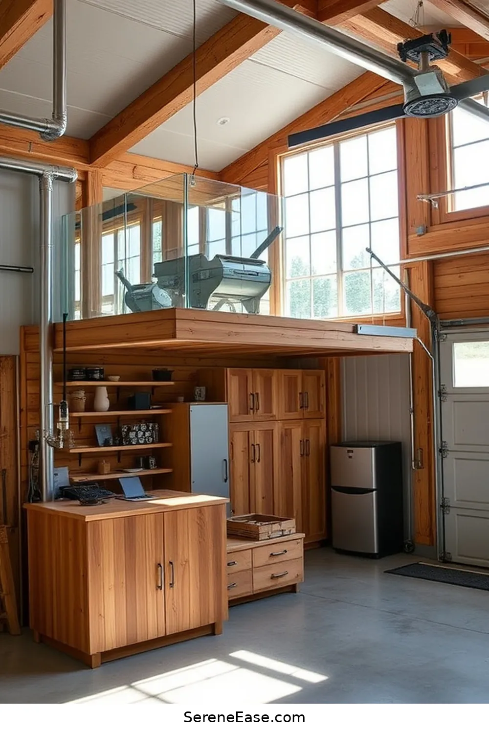 21 Ways to Incorporate Neutral Tones in Rustic Garage Style 16 Utilize Clear Glass for a Modern Touch for 21 Ways to Incorporate Neutral Tones in Rustic Garage Style