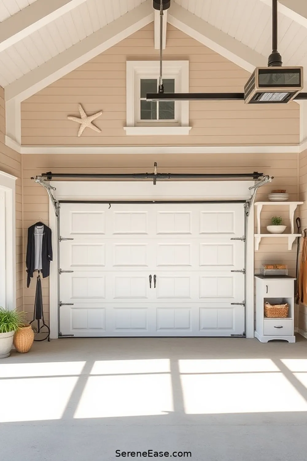 21 Ways to Incorporate Neutral Tones in Your Coastal Style Garage 3 Use Crisp White for Trim and Accents for 21 Ways to Incorporate Neutral Tones in Your Coastal Style Garage