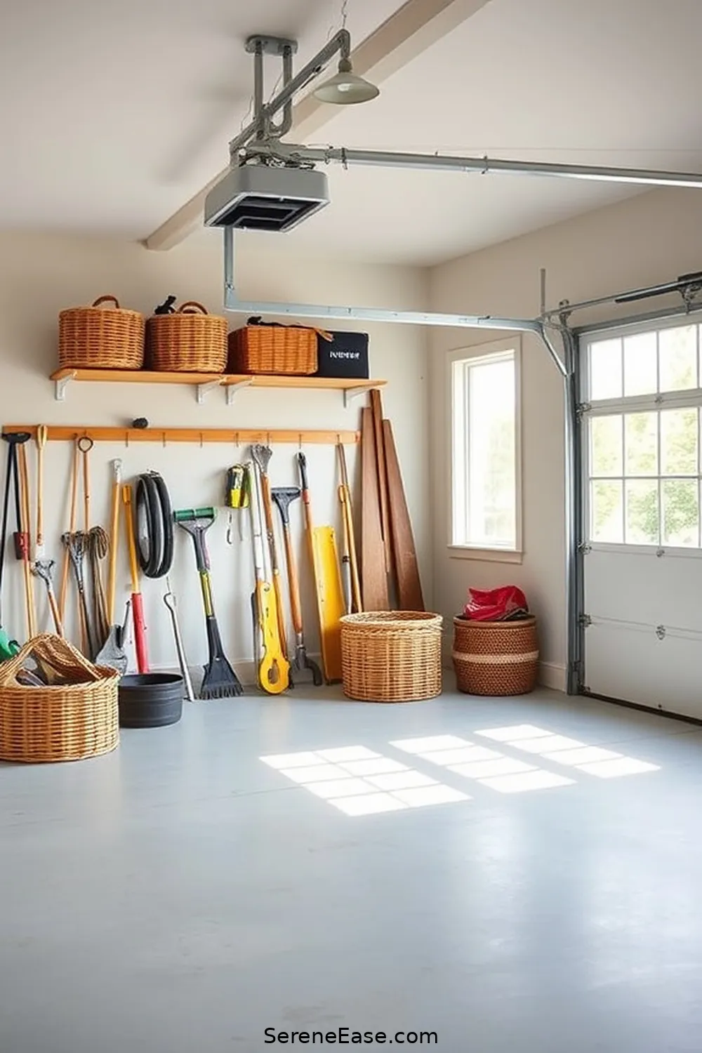 21 Ways to Incorporate Neutral Tones in Your Coastal Style Garage 10 Use Rattan or Wicker Baskets for Storage for 21 Ways to Incorporate Neutral Tones in Your Coastal Style Garage