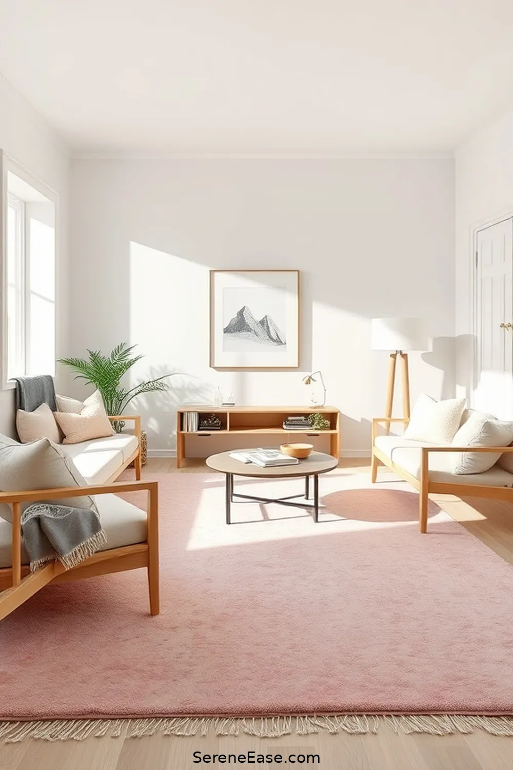 21 Ways to Incorporate Pastels in Minimalist Style Living Rooms 6 Add a Pastel Area Rug for 21 Ways to Incorporate Pastels in Minimalist Style Living Rooms