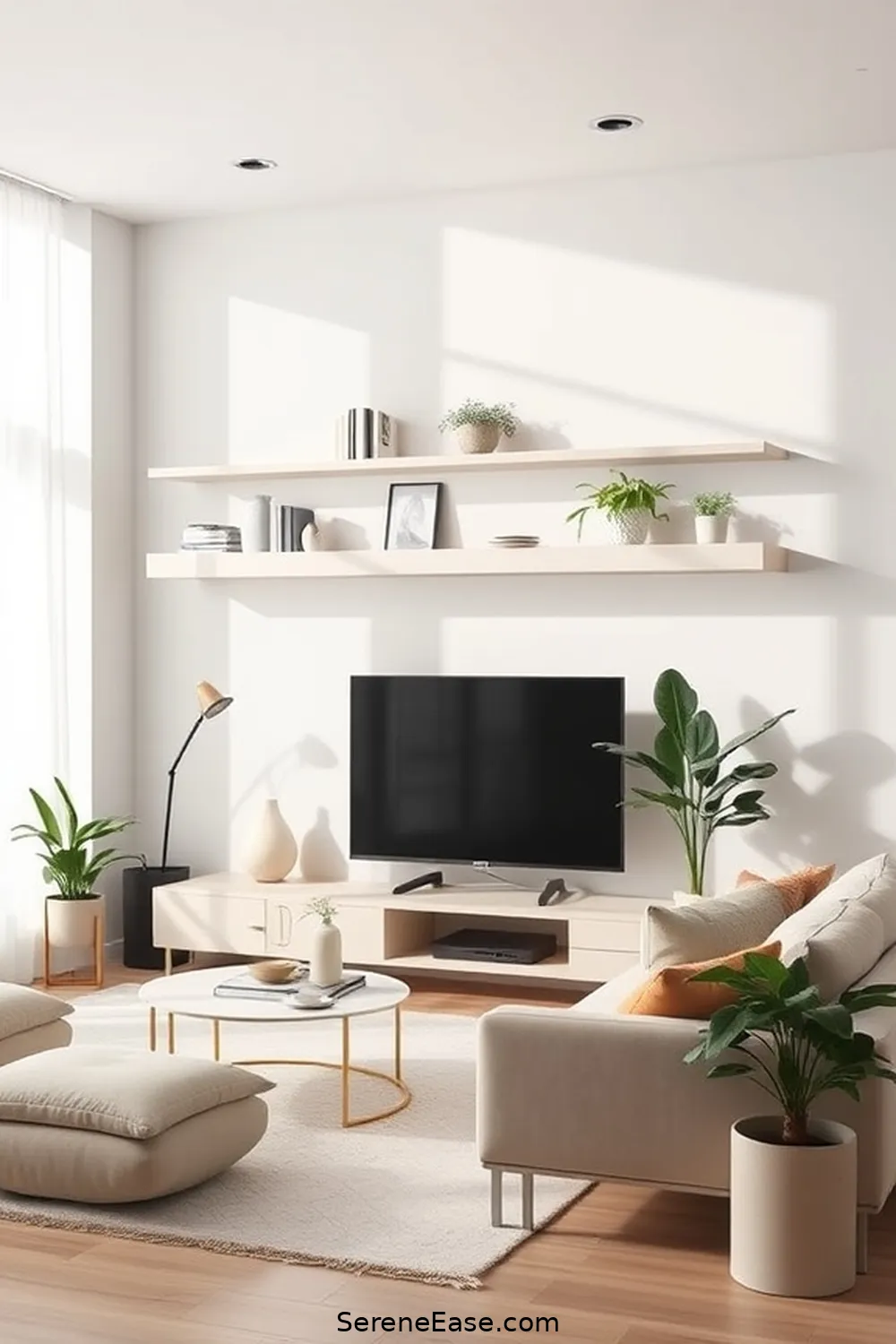 21 Ways to Incorporate Pastels in Minimalist Style Living Rooms 17 Integrate Pastel Shelving for 21 Ways to Incorporate Pastels in Minimalist Style Living Rooms