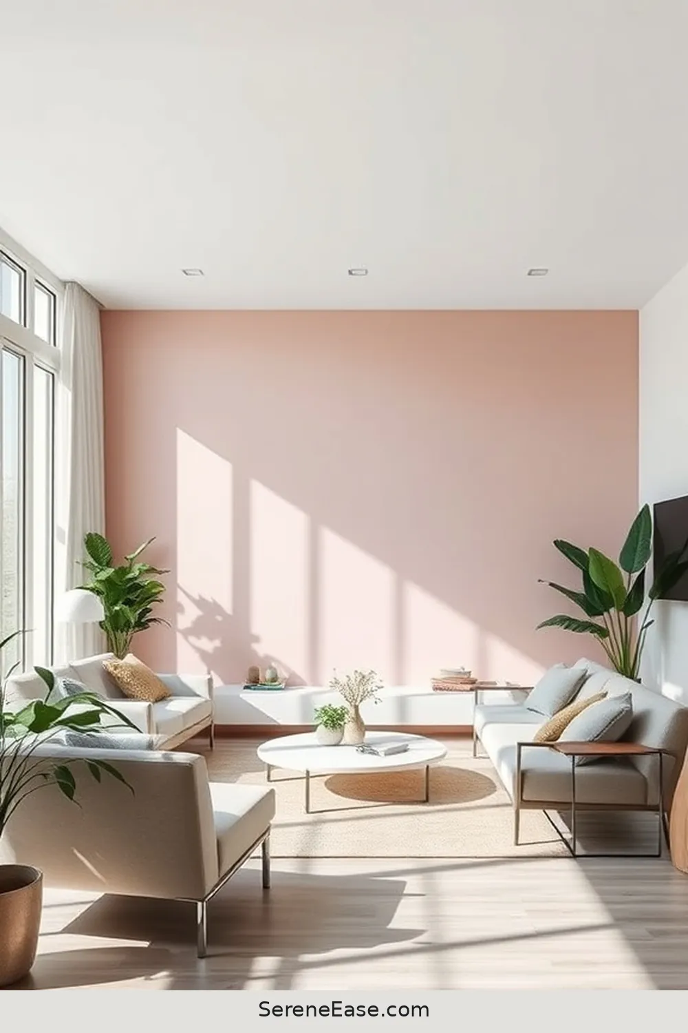 21 Ways to Incorporate Pastels in Minimalist Style Living Rooms 7 Paint an Accent Wall in Pastel for 21 Ways to Incorporate Pastels in Minimalist Style Living Rooms