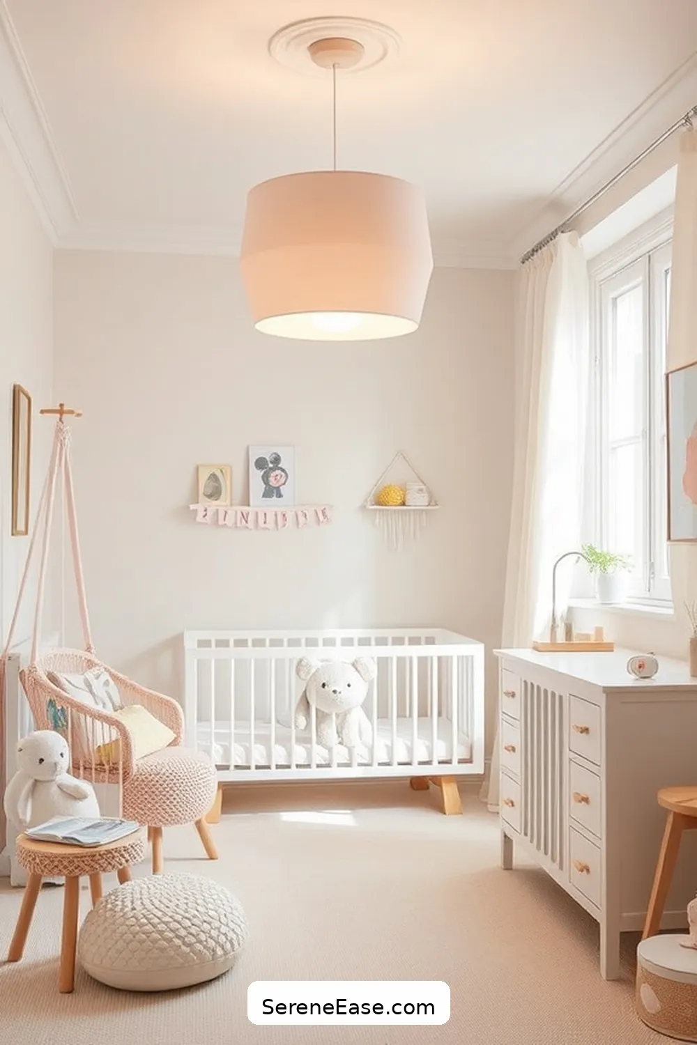21 Ways to Incorporate Pastels in Scandinavian-Style Nurseries 8 Choose Gentle Lighting Fixtures for 21 Ways to Incorporate Pastels in Scandinavian-Style Nurseries