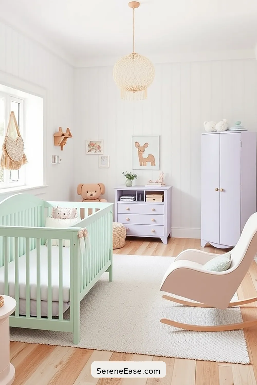 21 Ways to Incorporate Pastels in Scandinavian-Style Nurseries 4 Incorporate Pastel Furniture for 21 Ways to Incorporate Pastels in Scandinavian-Style Nurseries