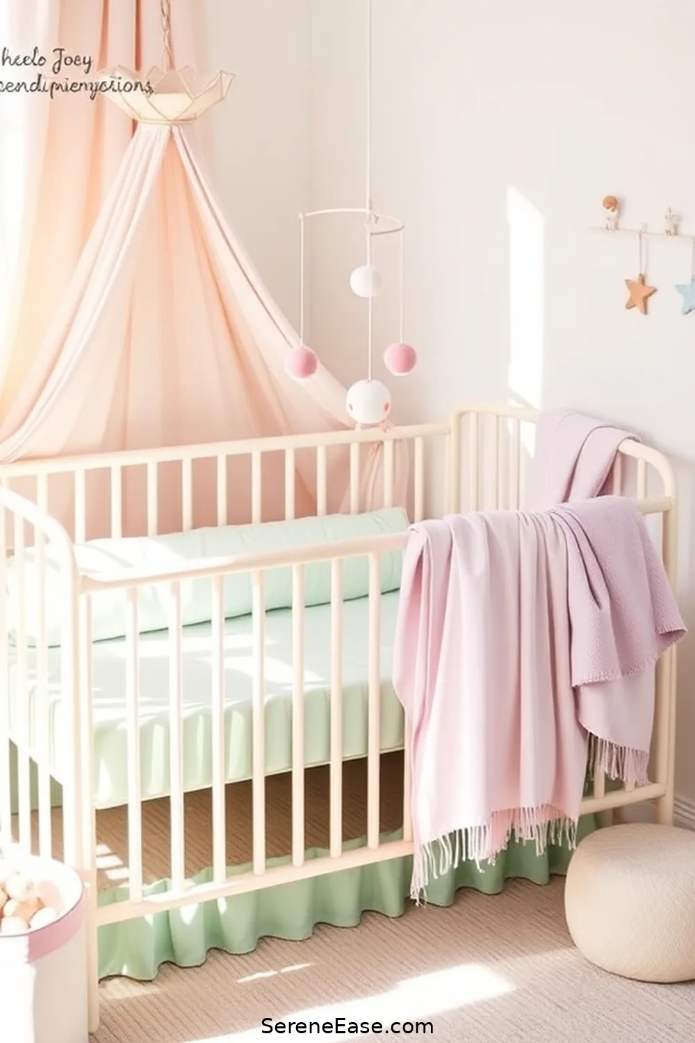 21 Ways to Incorporate Pastels in Scandinavian-Style Nurseries 19 Use Pastel Crib Accessories for 21 Ways to Incorporate Pastels in Scandinavian-Style Nurseries