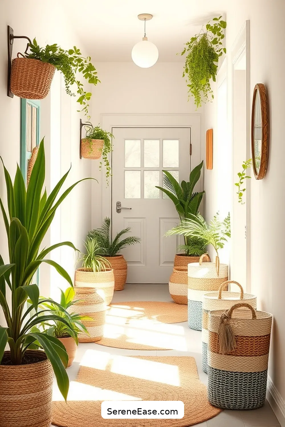 21 Ways to Incorporate Pastels in a Bohemian Hallway Style 13 12. Incorporate Pastel Storage Baskets for 21 Ways to Incorporate Pastels in a Bohemian Hallway Style