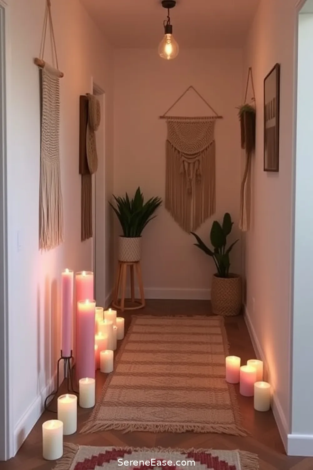 21 Ways to Incorporate Pastels in a Bohemian Hallway Style 20 19. Add Pastel Candles for Ambiance for 21 Ways to Incorporate Pastels in a Bohemian Hallway Style