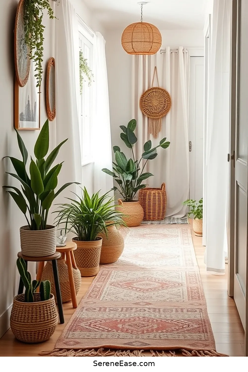 21 Ways to Incorporate Pastels in a Bohemian Hallway Style 4 3. Incorporate Pastel Rugs for a Cozy Touch for 21 Ways to Incorporate Pastels in a Bohemian Hallway Style