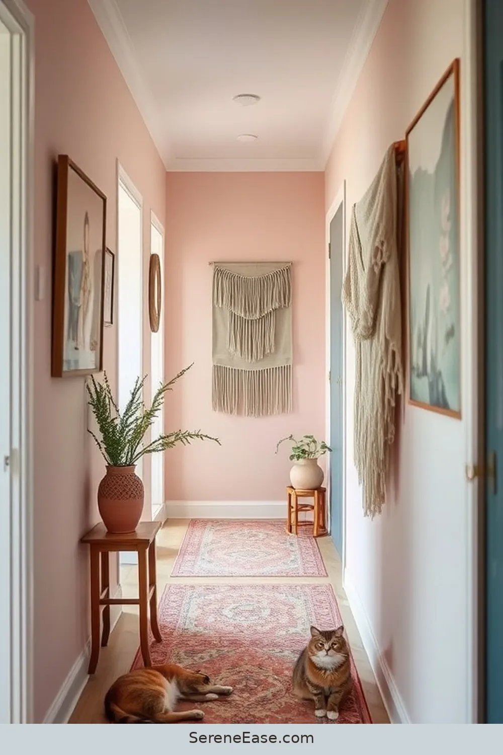 21 Ways to Incorporate Pastels in a Bohemian Hallway Style 6 5. Hang Pastel Artwork or Prints for 21 Ways to Incorporate Pastels in a Bohemian Hallway Style