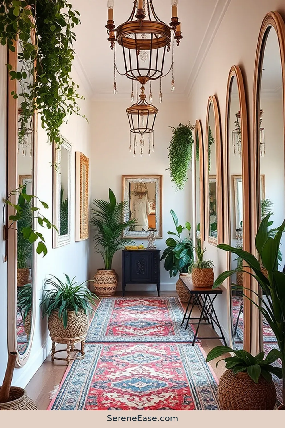 21 Ways to Incorporate Pastels in a Bohemian Hallway Style 7 6. Choose Pastel Framed Mirrors for 21 Ways to Incorporate Pastels in a Bohemian Hallway Style