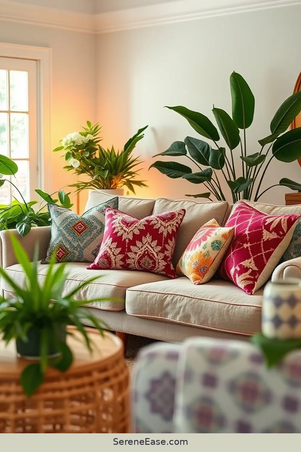 21 Ways to Infuse Bold and Bright Colors in Your Modern Farmhouse Style Living Room 3 Incorporate Colorful Throw Pillows for 21 Ways to Infuse Bold and Bright Colors in Your Modern Farmhouse Style Living Room