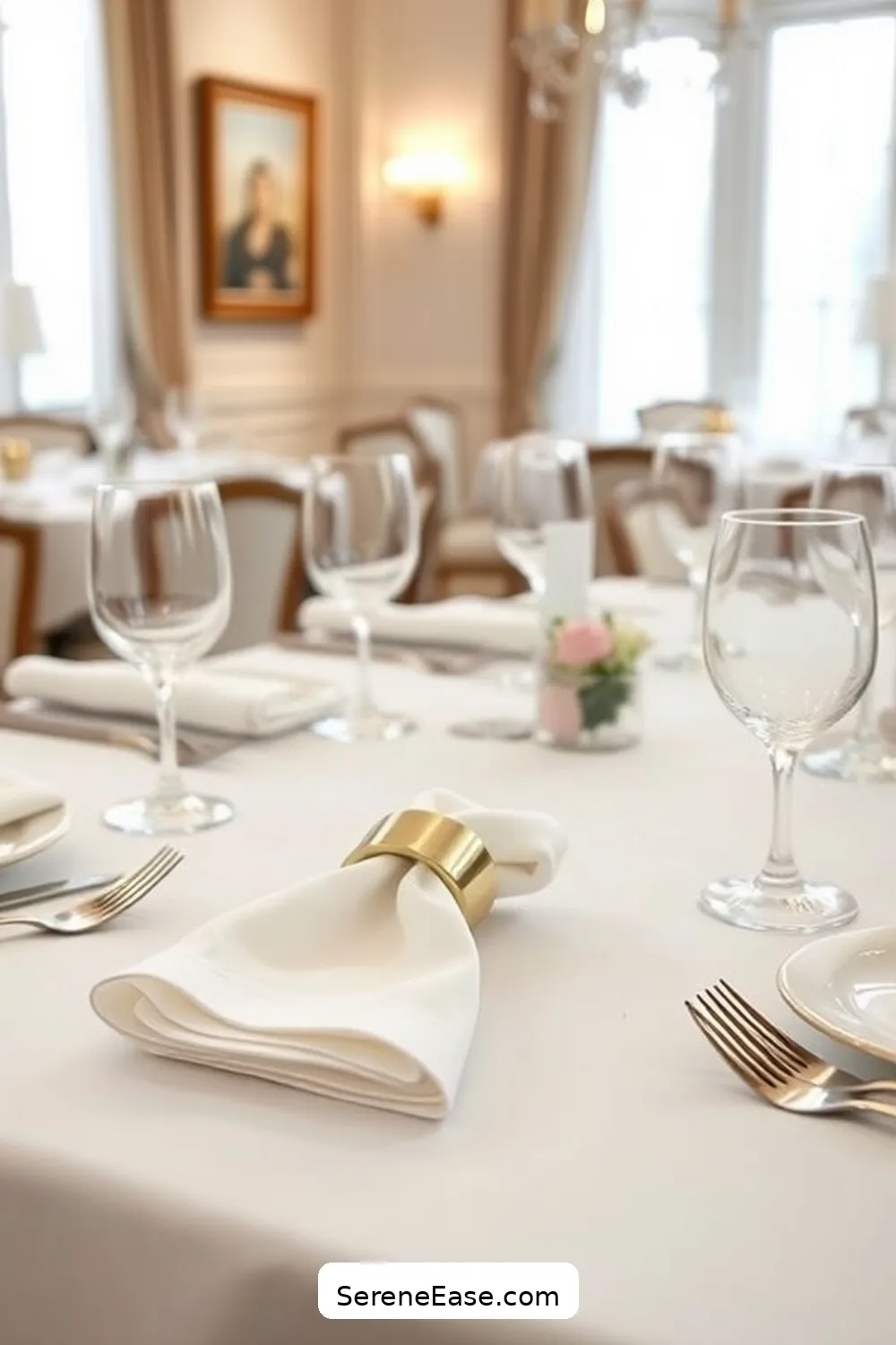 21 Ways to Use Metallic Accents in a Minimalist Dining Room Style 21 Use Metallic Napkin Rings for 21 Ways to Use Metallic Accents in a Minimalist Dining Room Style
