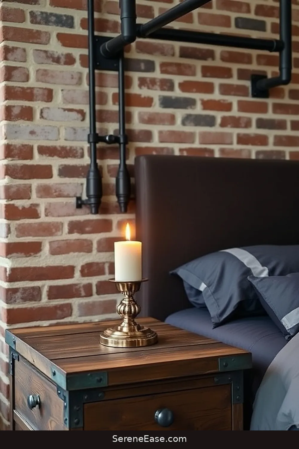 21 Ways to Use Metallic Accents in an Industrial Style Bedroom 17 Incorporate Metallic Candle Holders for 21 Ways to Use Metallic Accents in an Industrial Style Bedroom