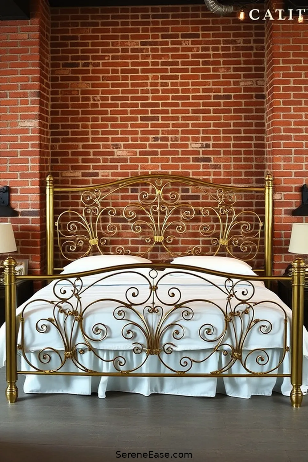 21 Ways to Use Metallic Accents in an Industrial Style Bedroom 3 Use Metallic Bed Frames for 21 Ways to Use Metallic Accents in an Industrial Style Bedroom