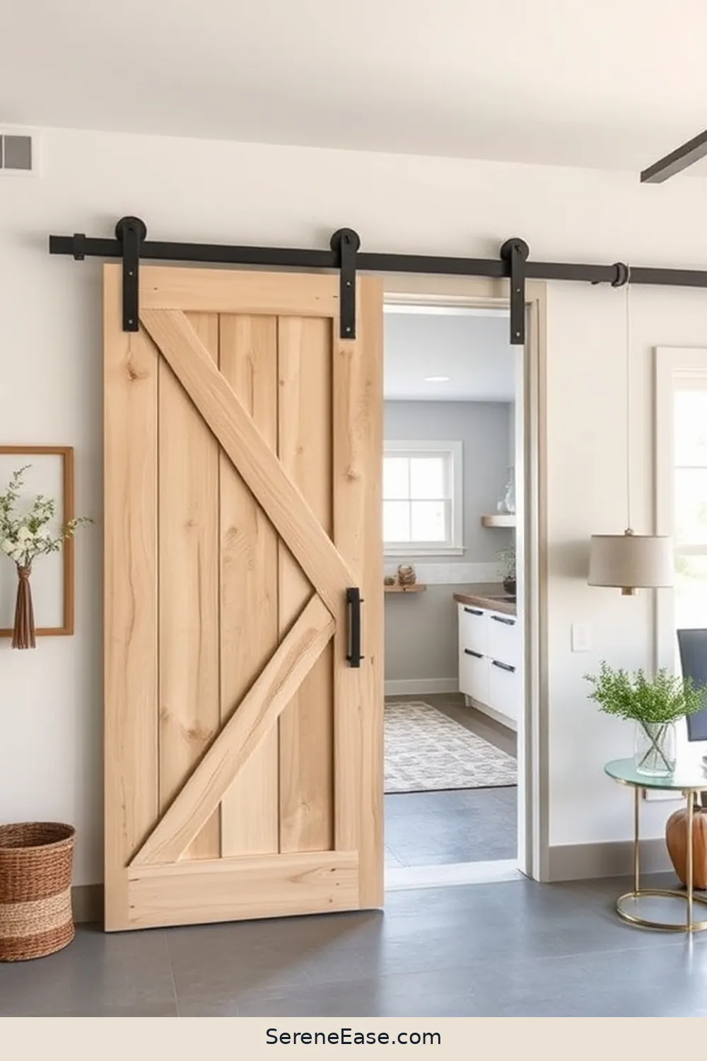 21 Ways to Use Neutral Tones in Your Garage With Modern Farmhouse Style 8 Install a Barn Door for Rustic Charm for 21 Ways to Use Neutral Tones in Your Garage With Modern Farmhouse Style