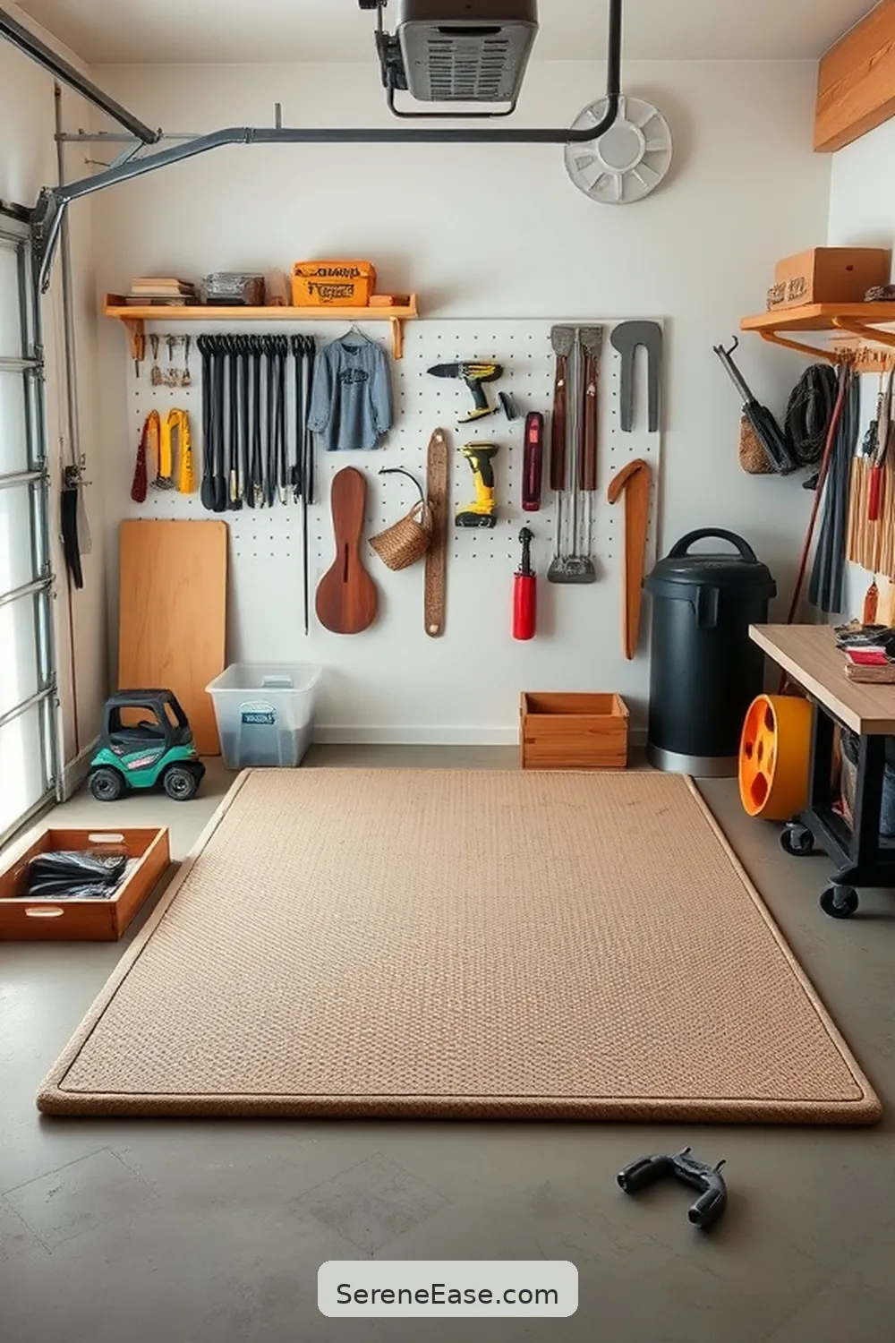 21 Ways to Use Neutral Tones in Your Garage With Modern Farmhouse Style 19 Use a Neutral-Color Work Mat for 21 Ways to Use Neutral Tones in Your Garage With Modern Farmhouse Style