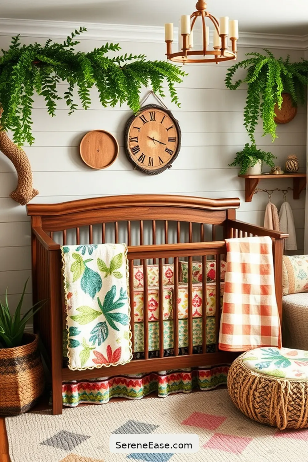 22 Bold and Bright Ideas for Rustic Nursery Style 21 Choose Colorful Crib Bedding for 22 Bold and Bright Ideas for Rustic Nursery Style