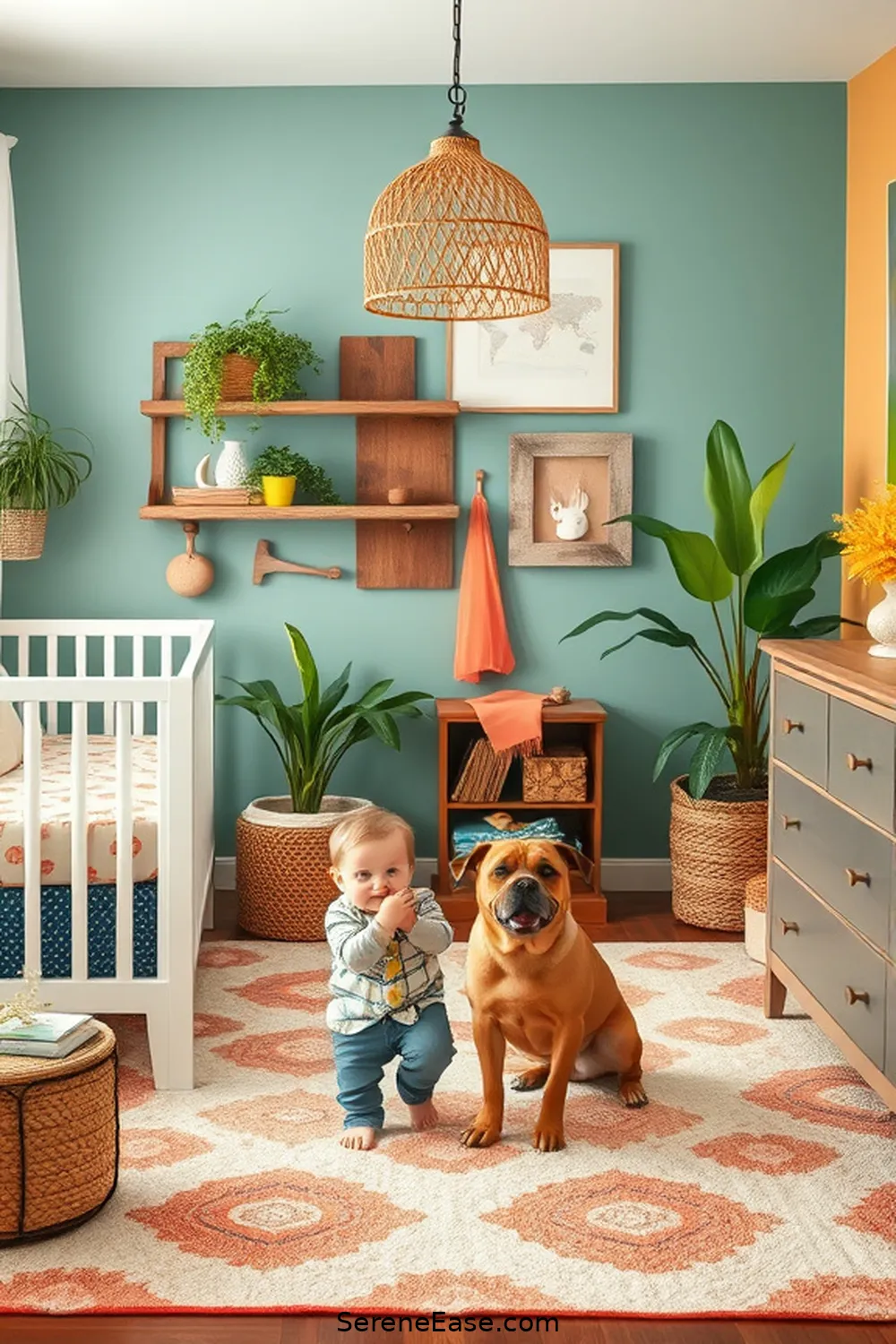 22 Bold and Bright Ideas for Rustic Nursery Style 7 Choose a Bold Color Palette for 22 Bold and Bright Ideas for Rustic Nursery Style