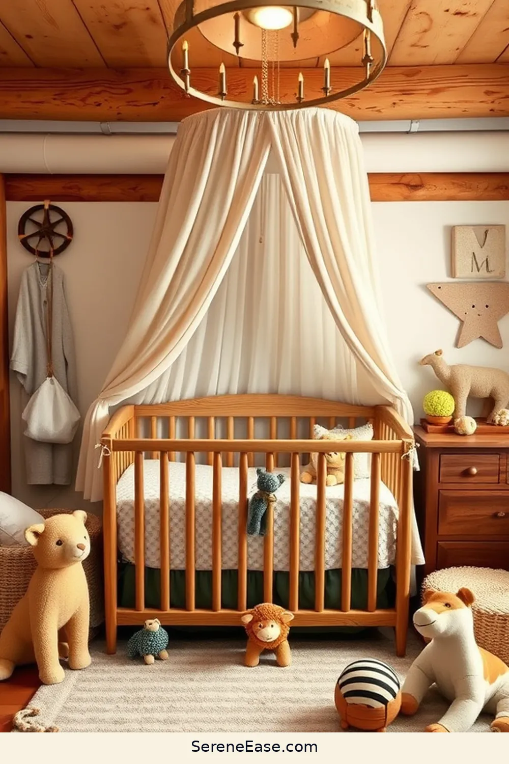 22 Bold and Bright Ideas for Rustic Nursery Style 16 Create a Dreamy Canopy for 22 Bold and Bright Ideas for Rustic Nursery Style