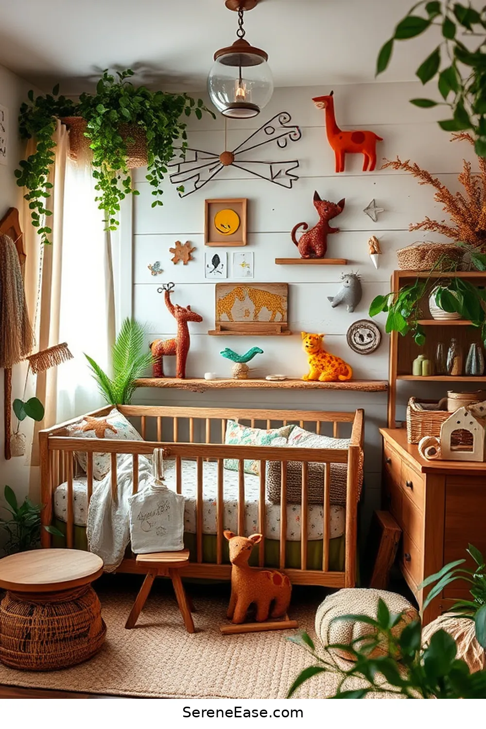 22 Bold and Bright Ideas for Rustic Nursery Style 14 Incorporate Animal Motifs for 22 Bold and Bright Ideas for Rustic Nursery Style